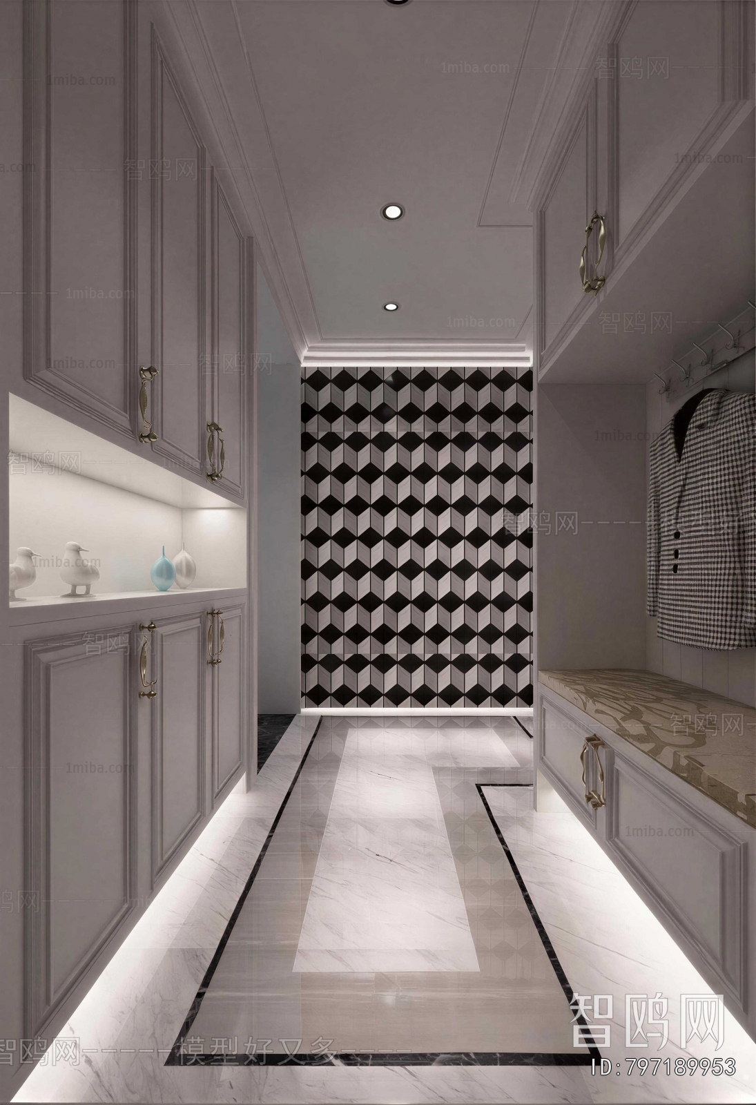 New Classical Style Hallway