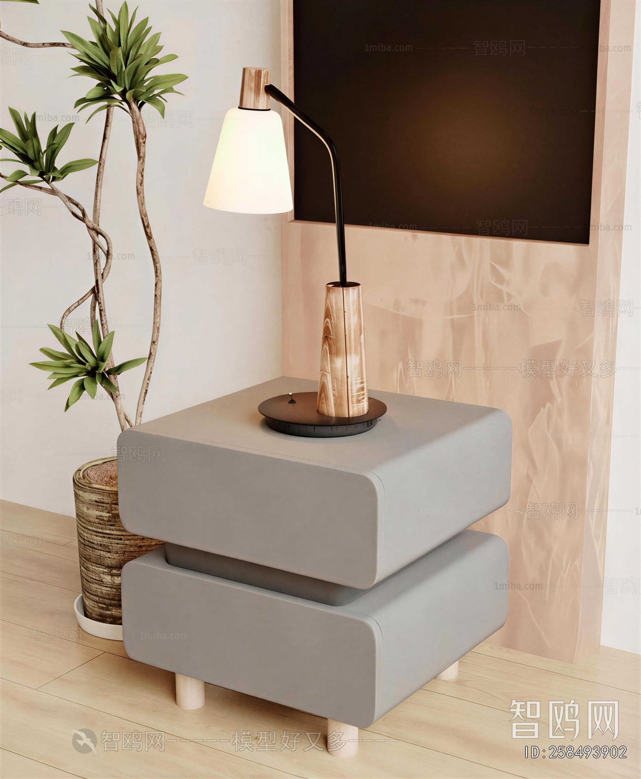 Modern Bedside Cupboard