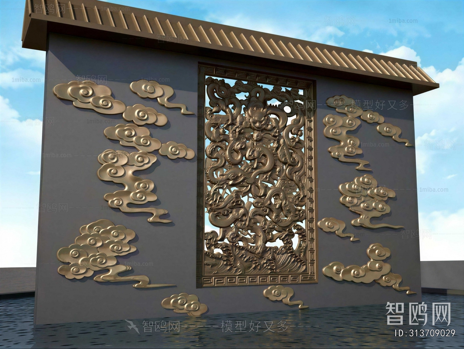 Chinese Style Landscape Wall