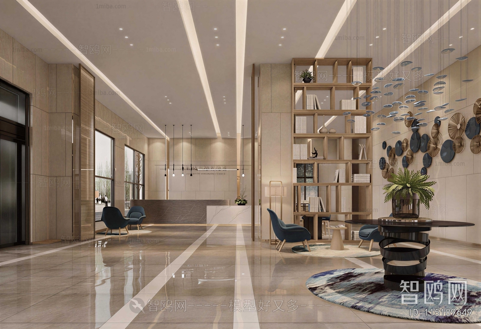 Modern Office Reception Desk