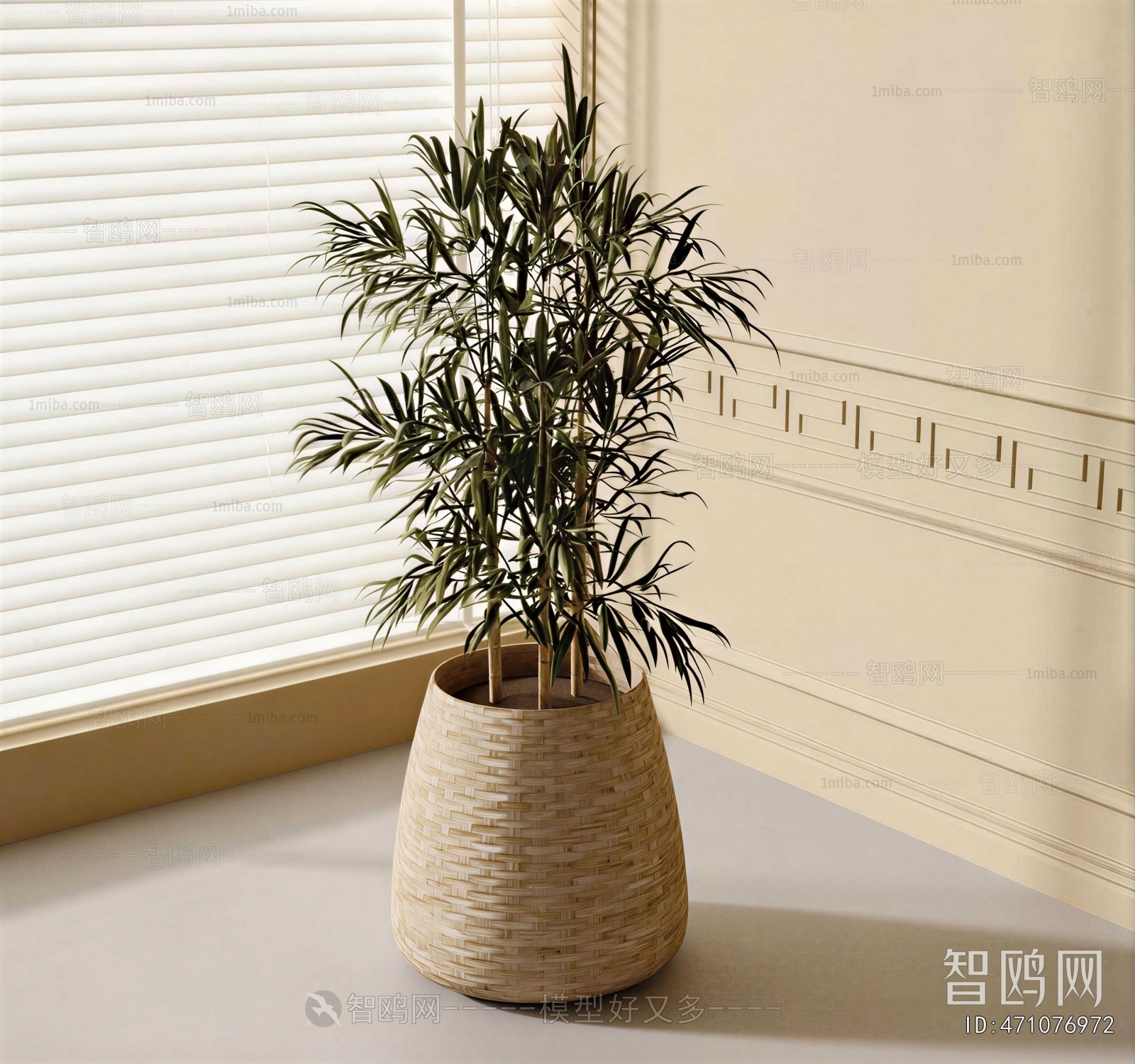 Modern Ground Green Plant Potted Plants