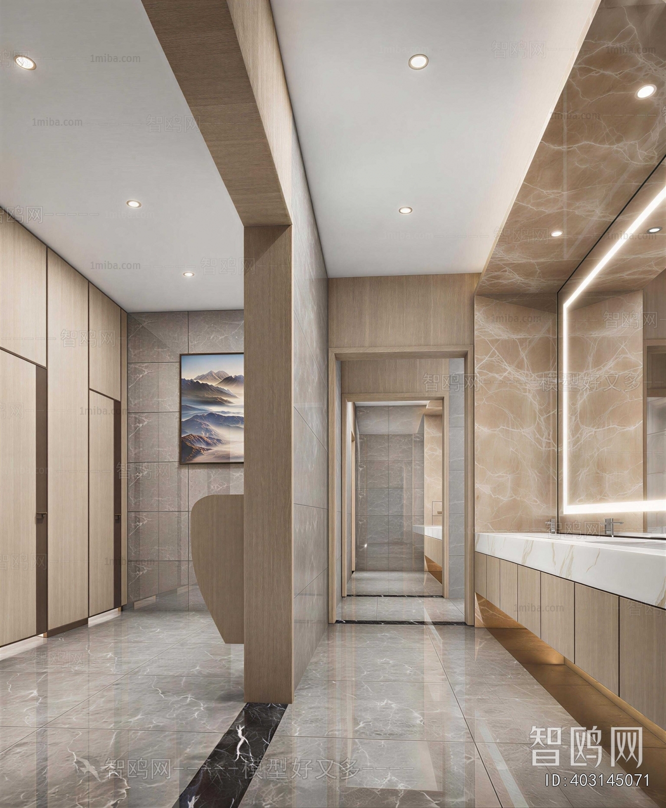 Modern Public Toilet