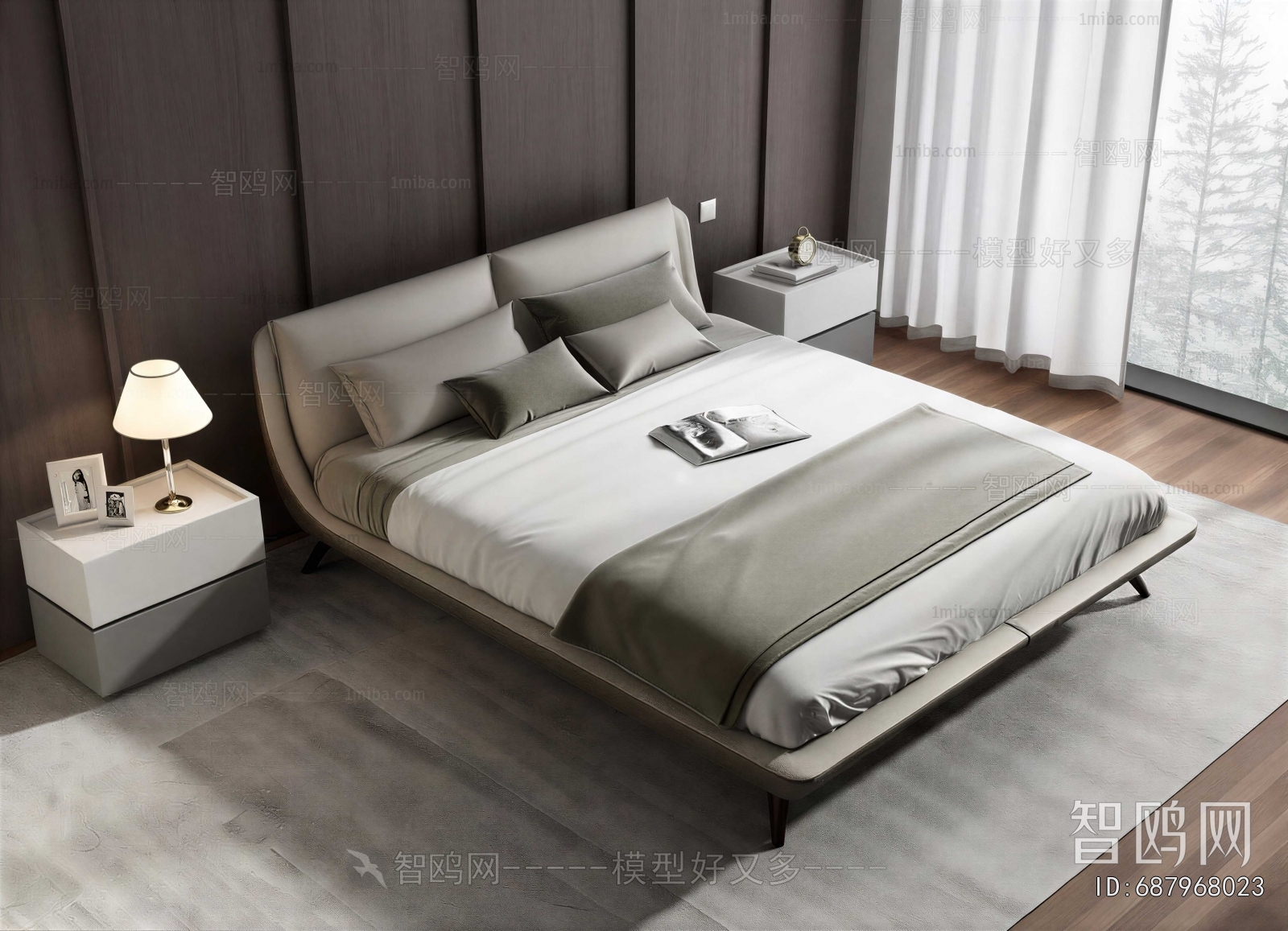 Modern Double Bed