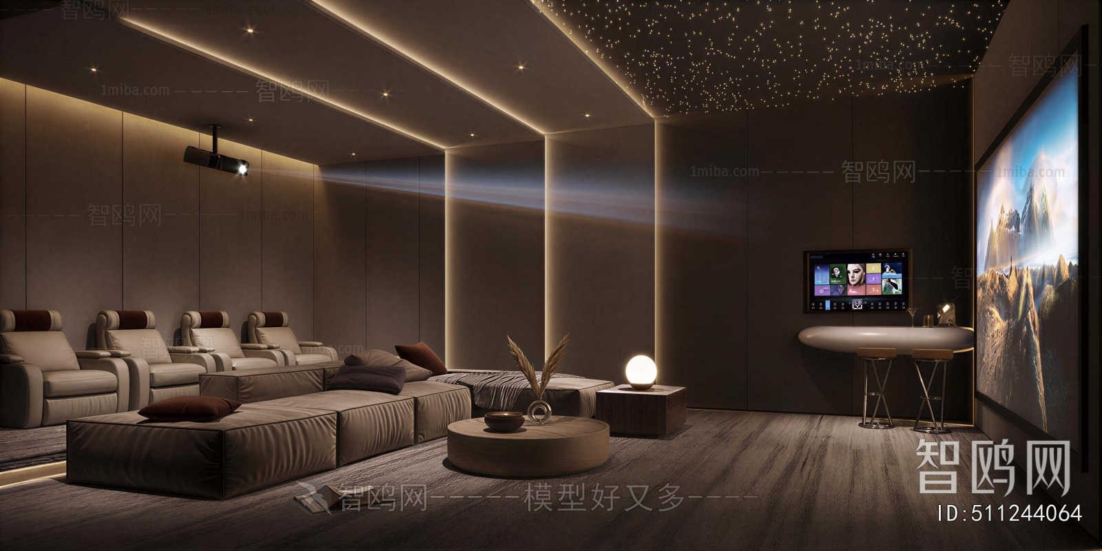 Modern Audiovisual Room