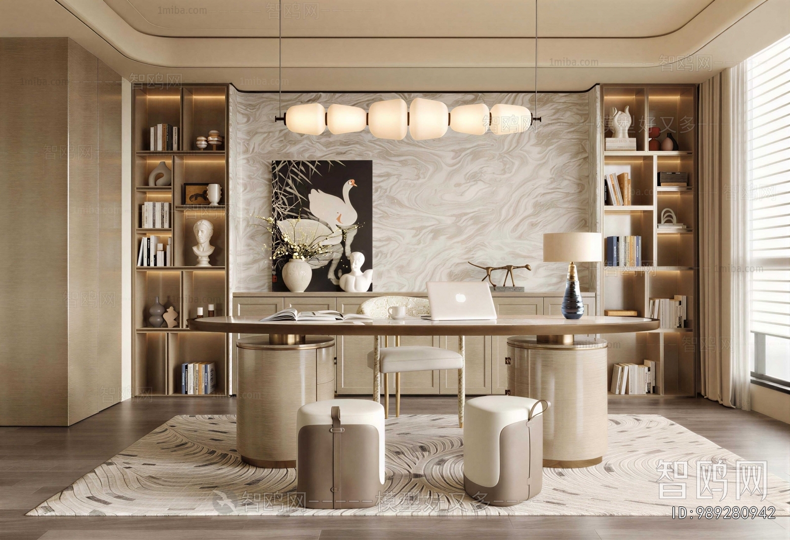 New Classical Style Study Space