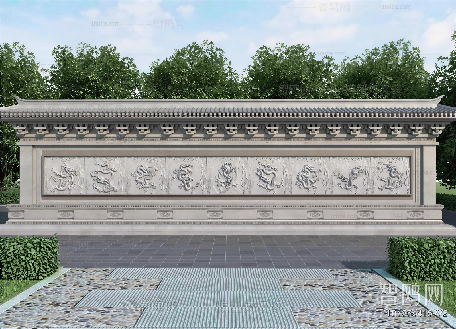 Chinese Style Landscape Wall