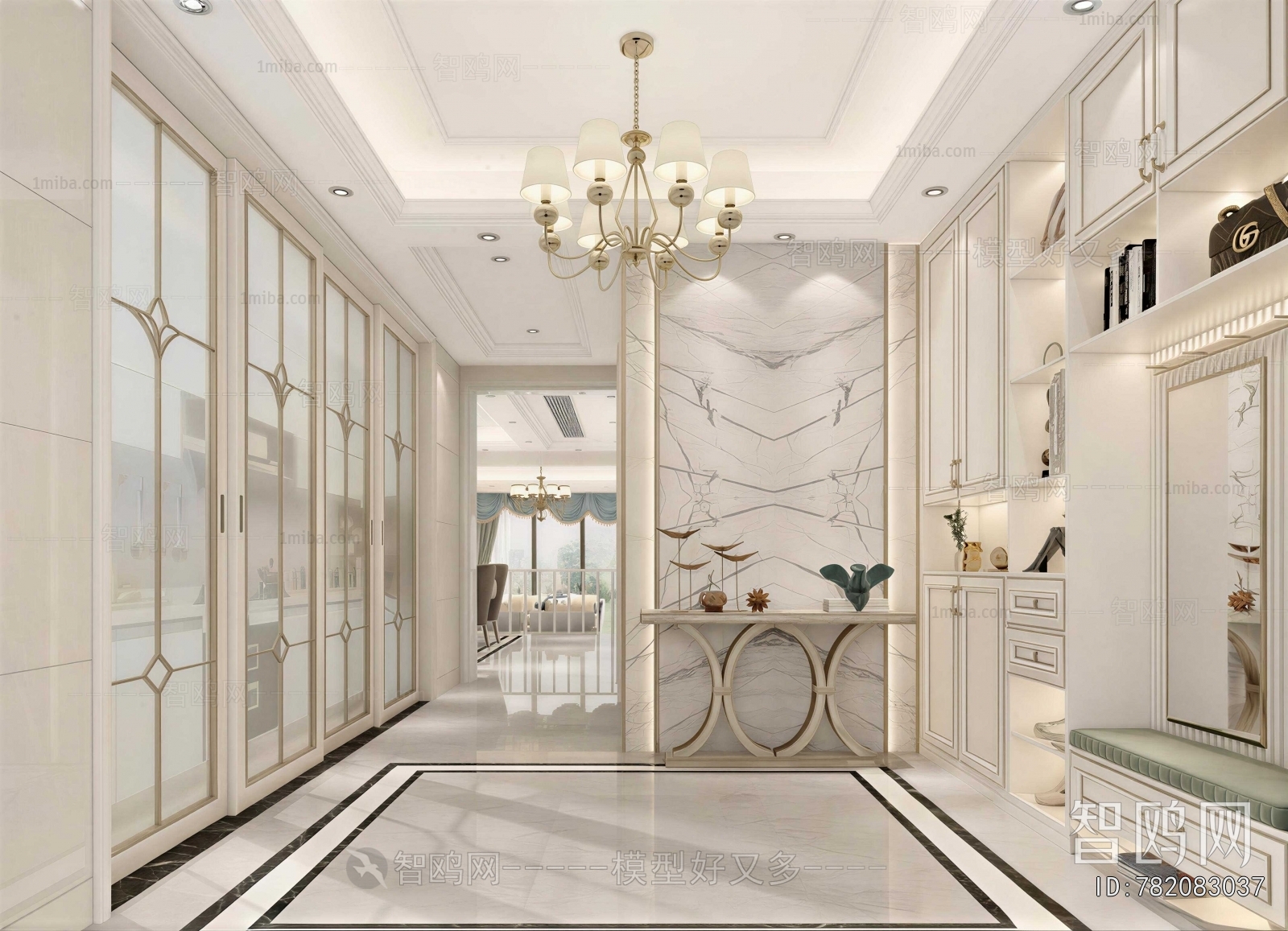 French Style Hallway