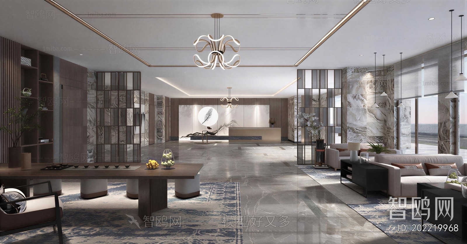 New Chinese Style Lobby Hall