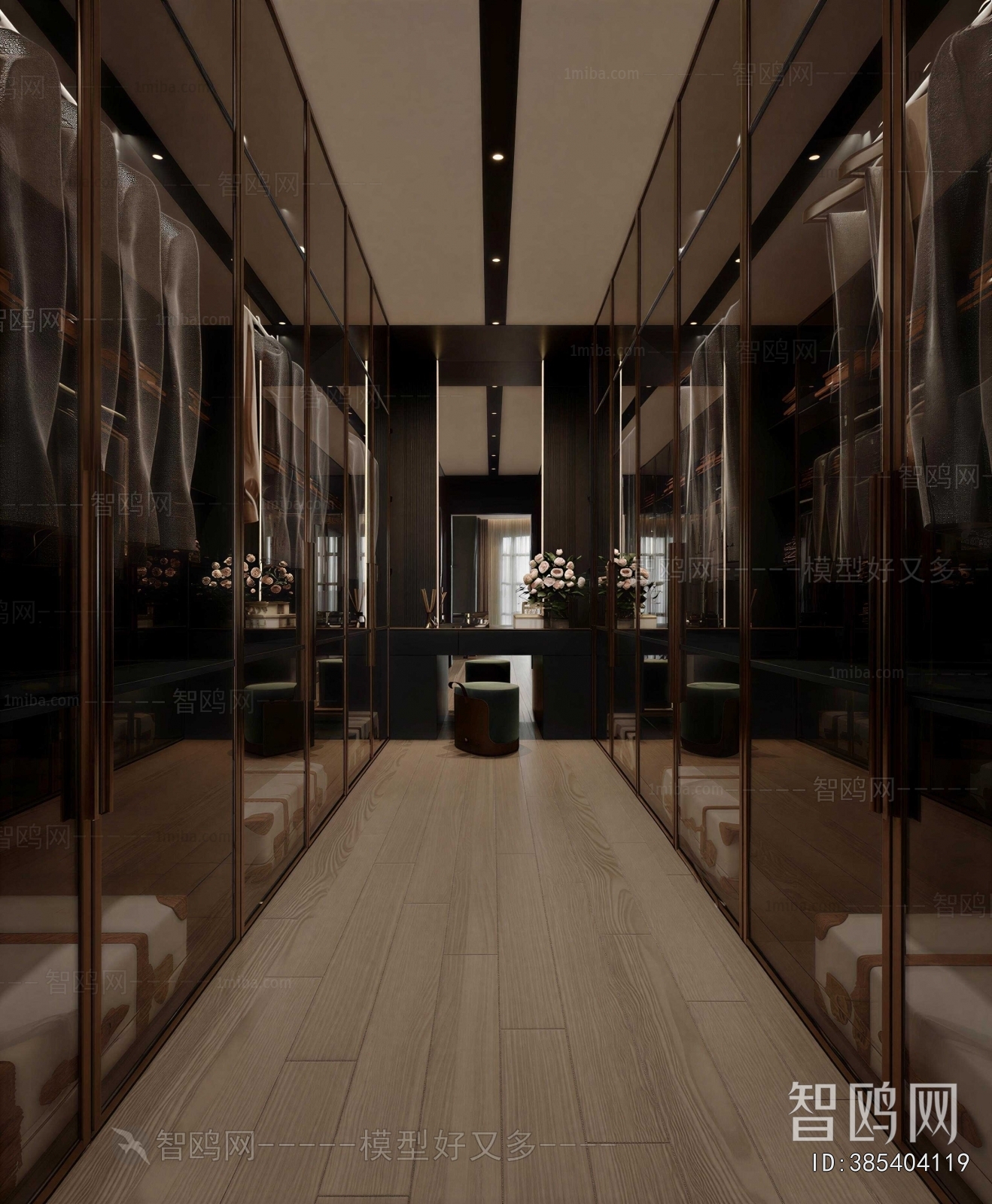 Modern Clothes Storage Area