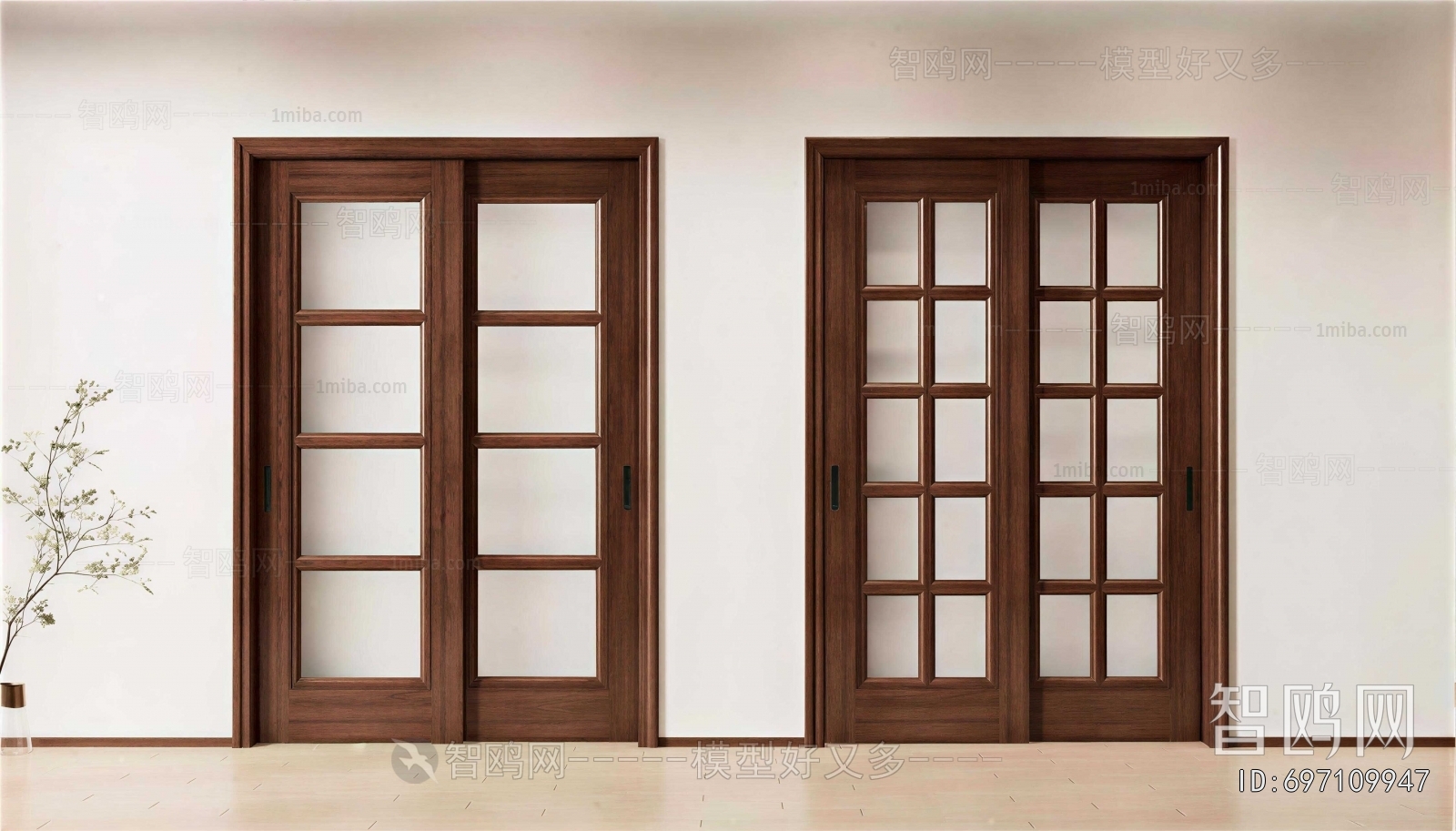 New Chinese Style Sliding Door