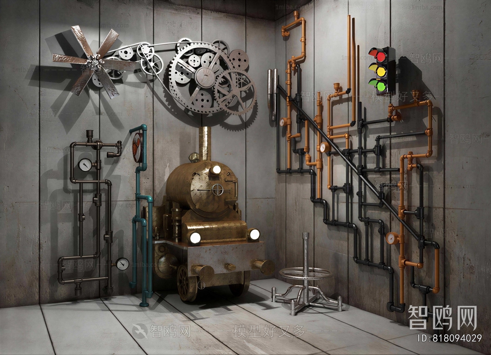 Industrial Style Decorative Set