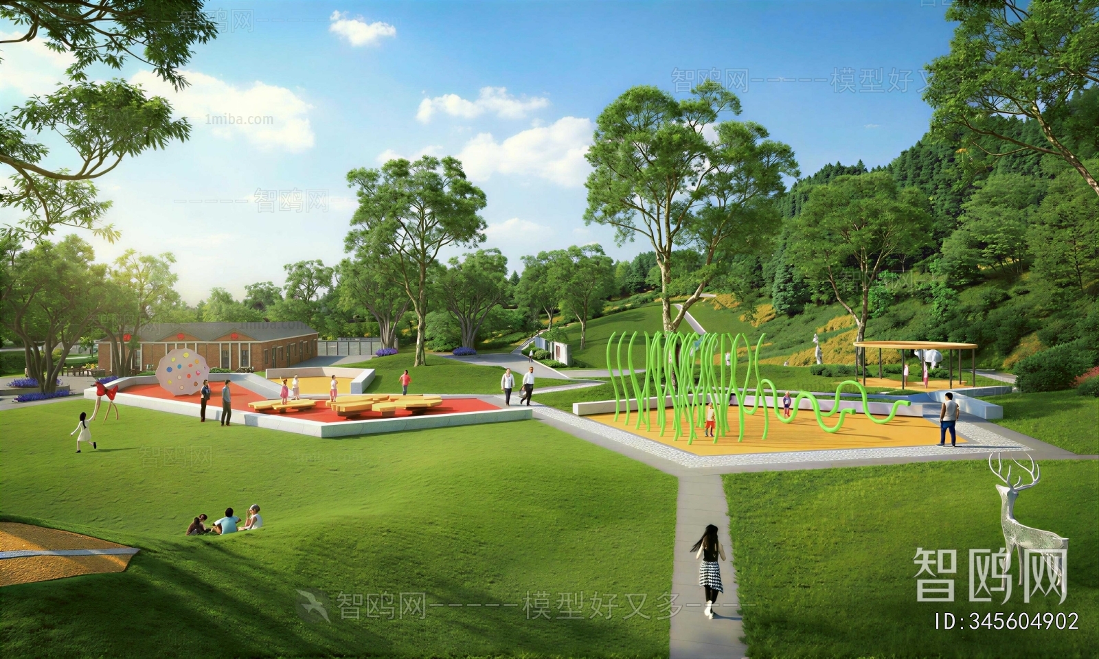 Modern Park Landscape