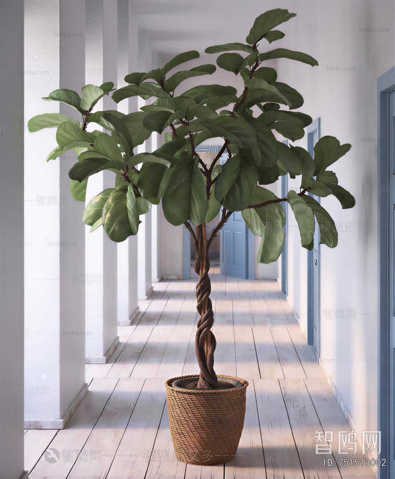 Modern Ground Green Plant Potted Plants