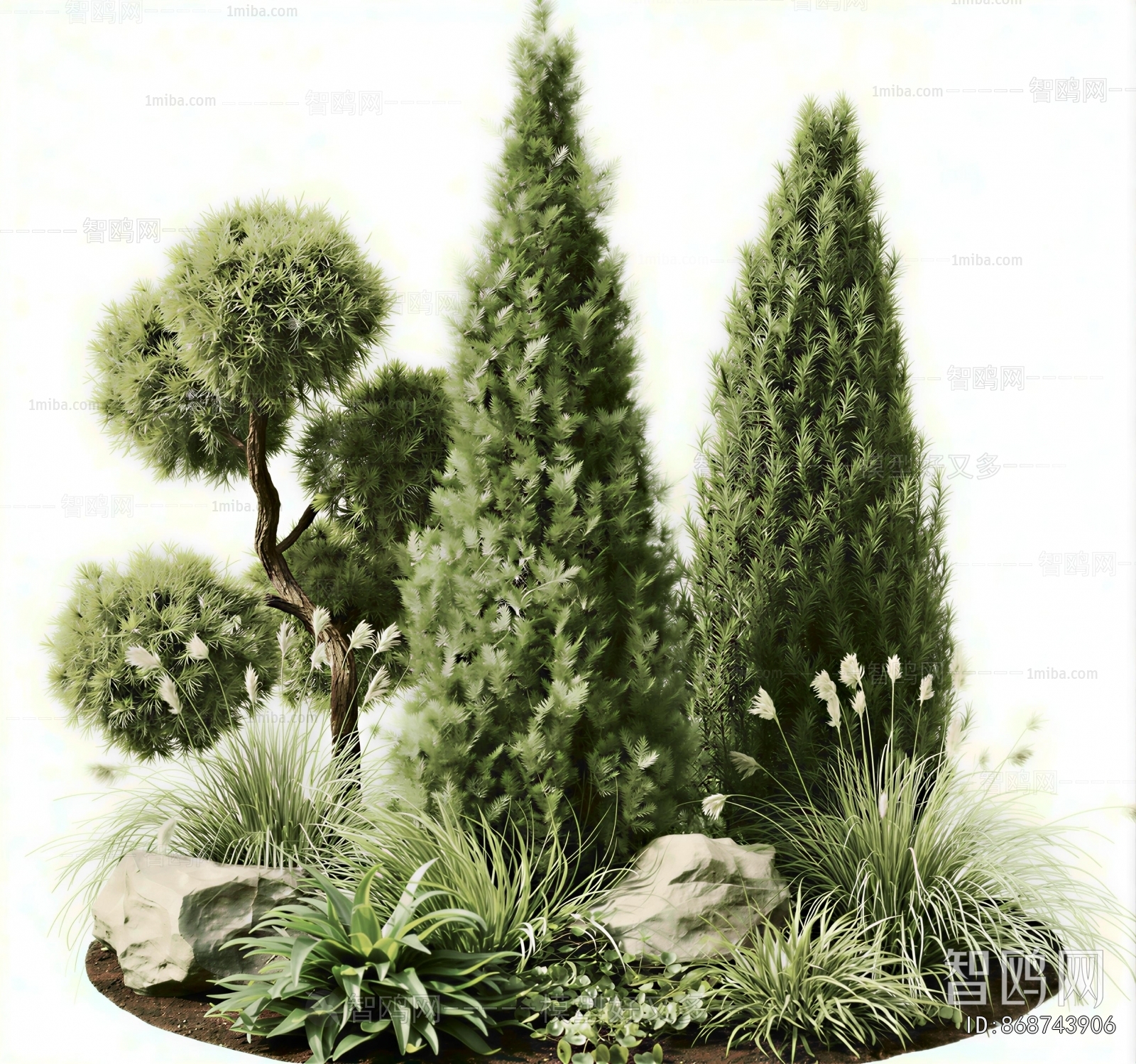 New Chinese Style Plant Landscaping