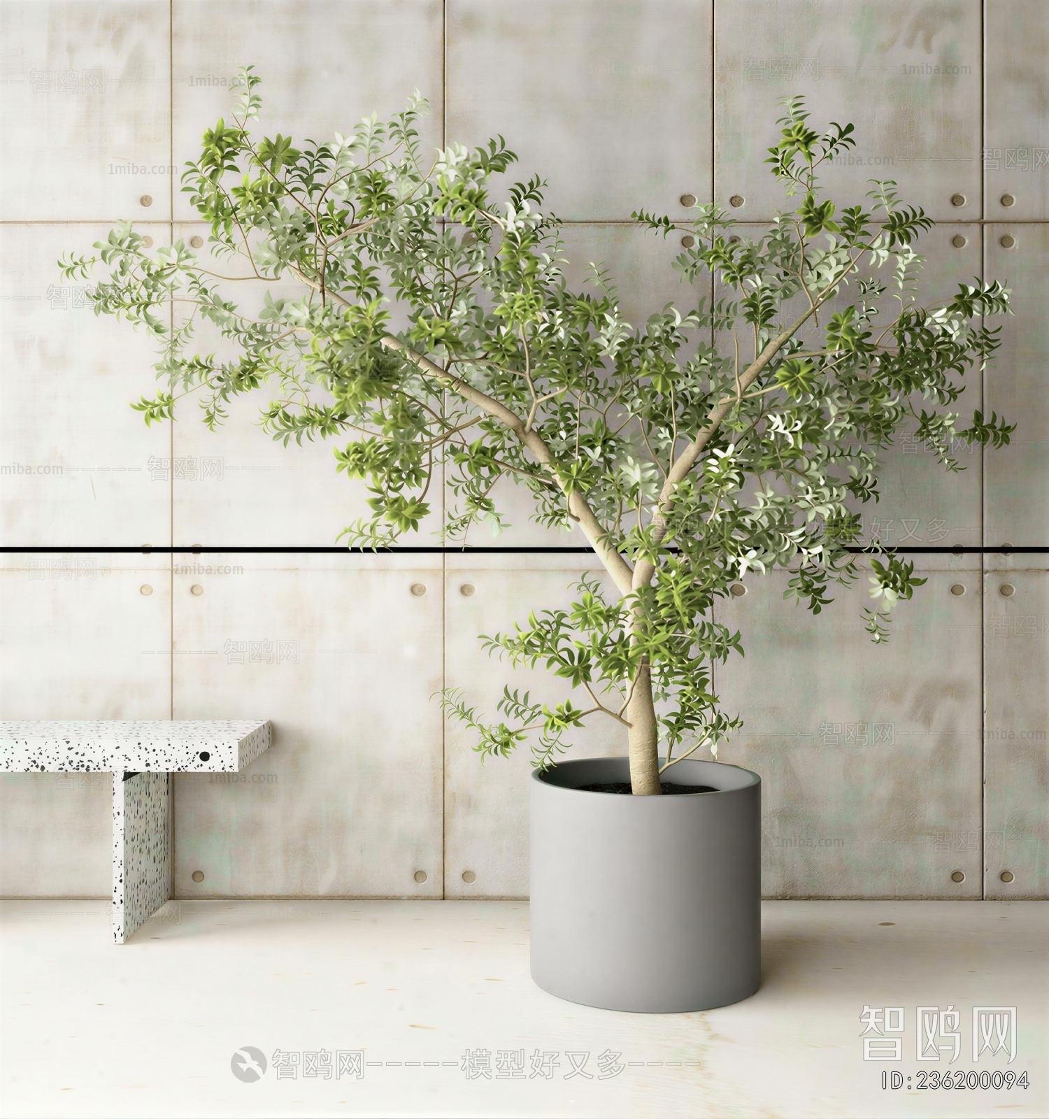Modern Ground Green Plant Potted Plants