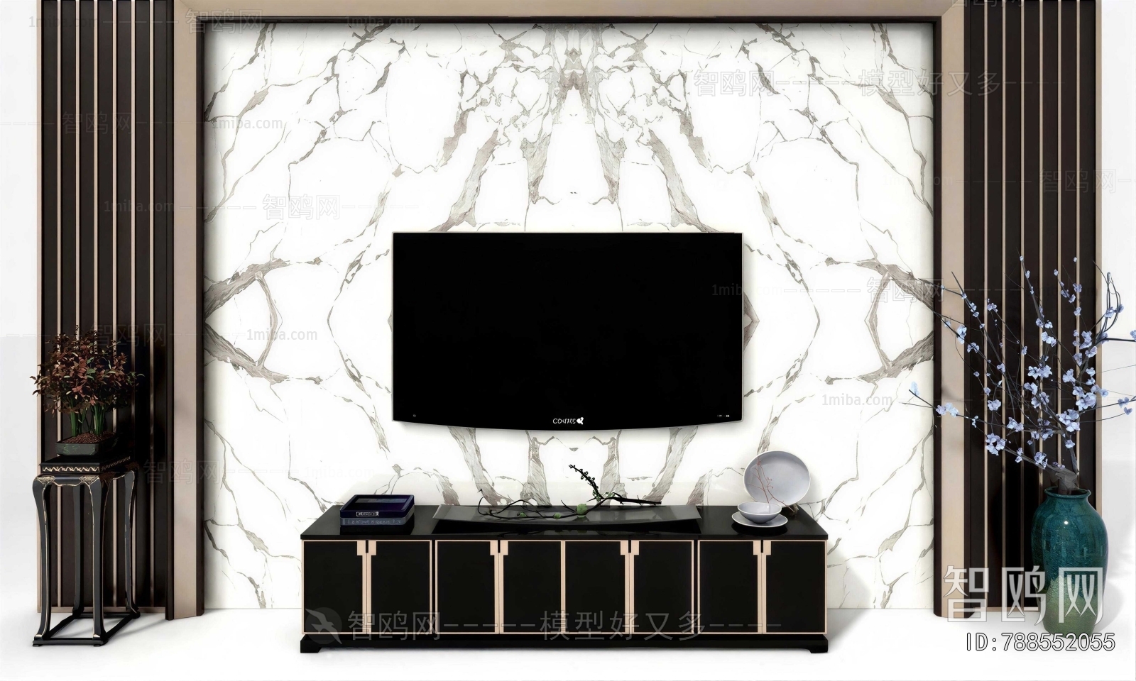 New Chinese Style TV Cabinet