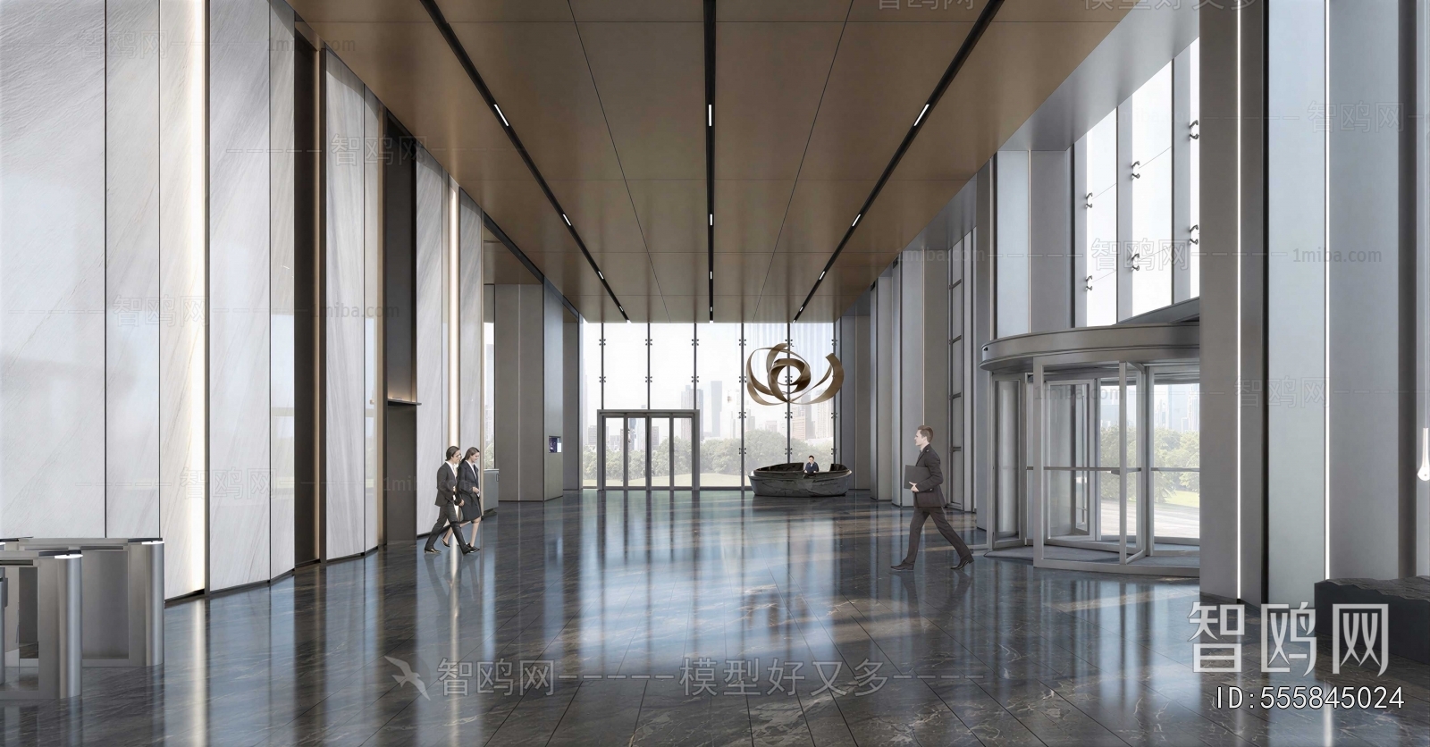 Modern Office Reception Desk