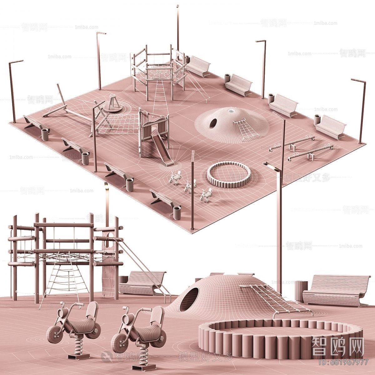 Modern Park Landscape