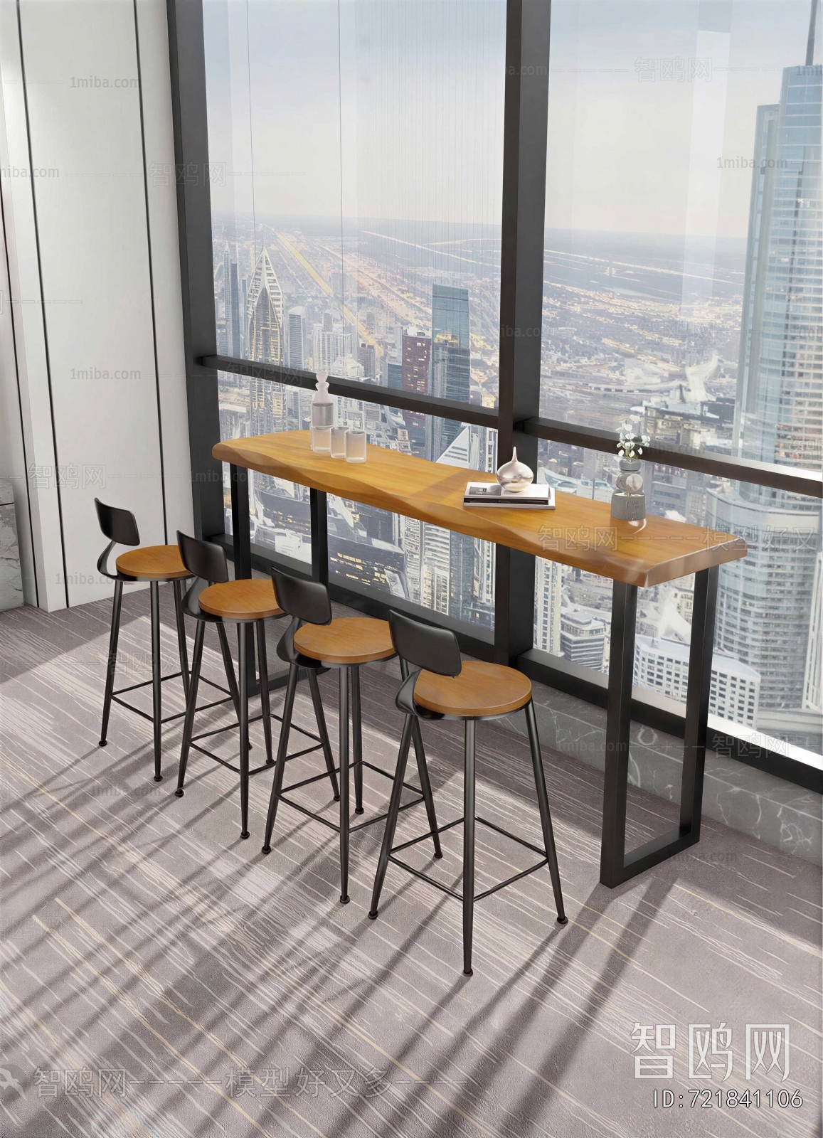 Industrial Style Counter Bar