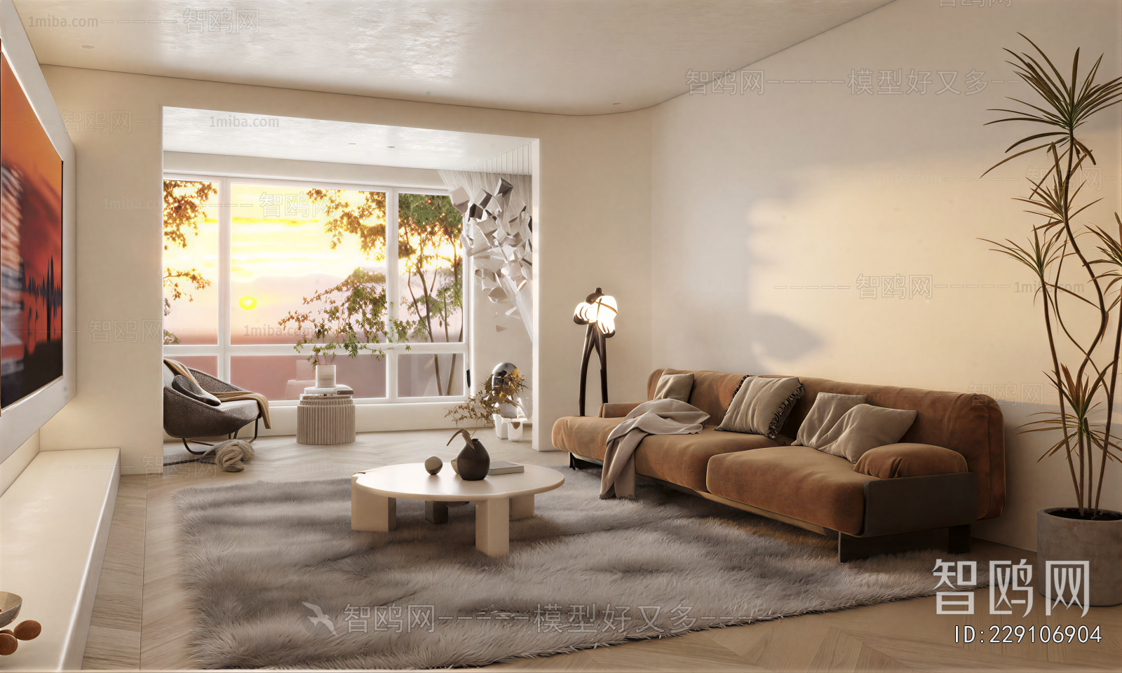 Wabi-sabi Style A Living Room