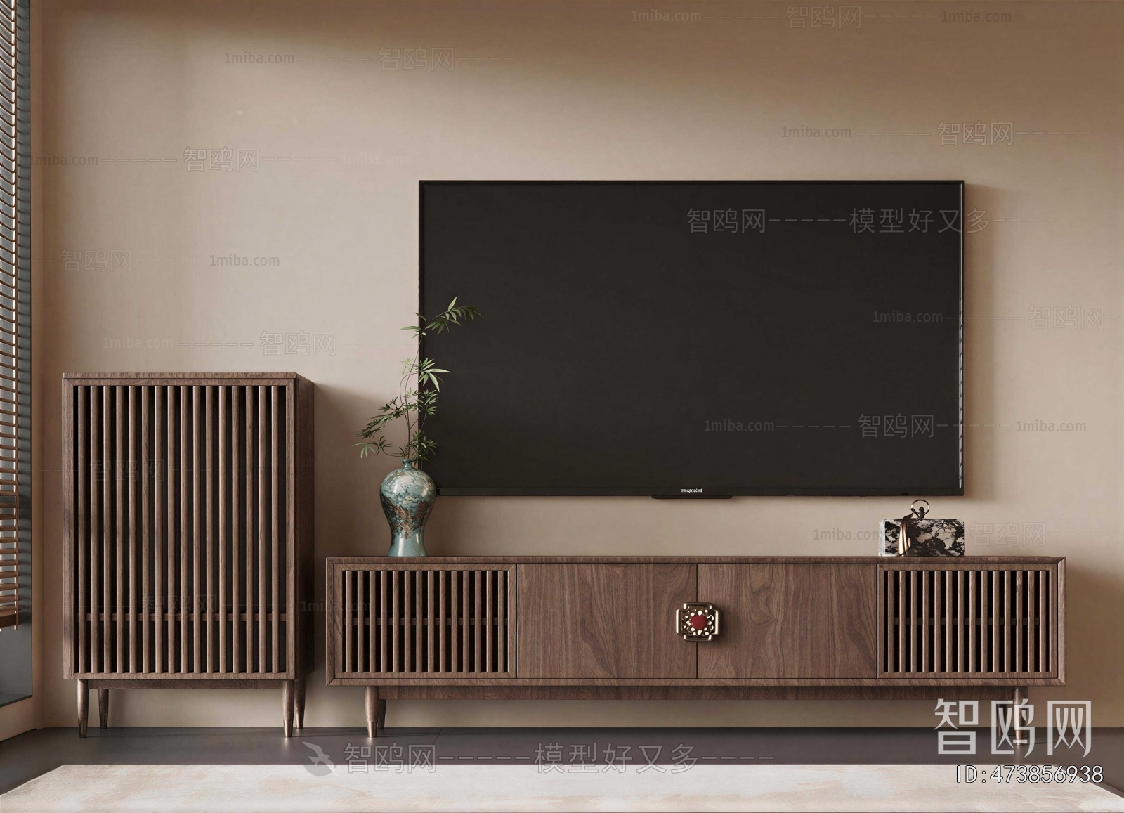 New Chinese Style TV Cabinet