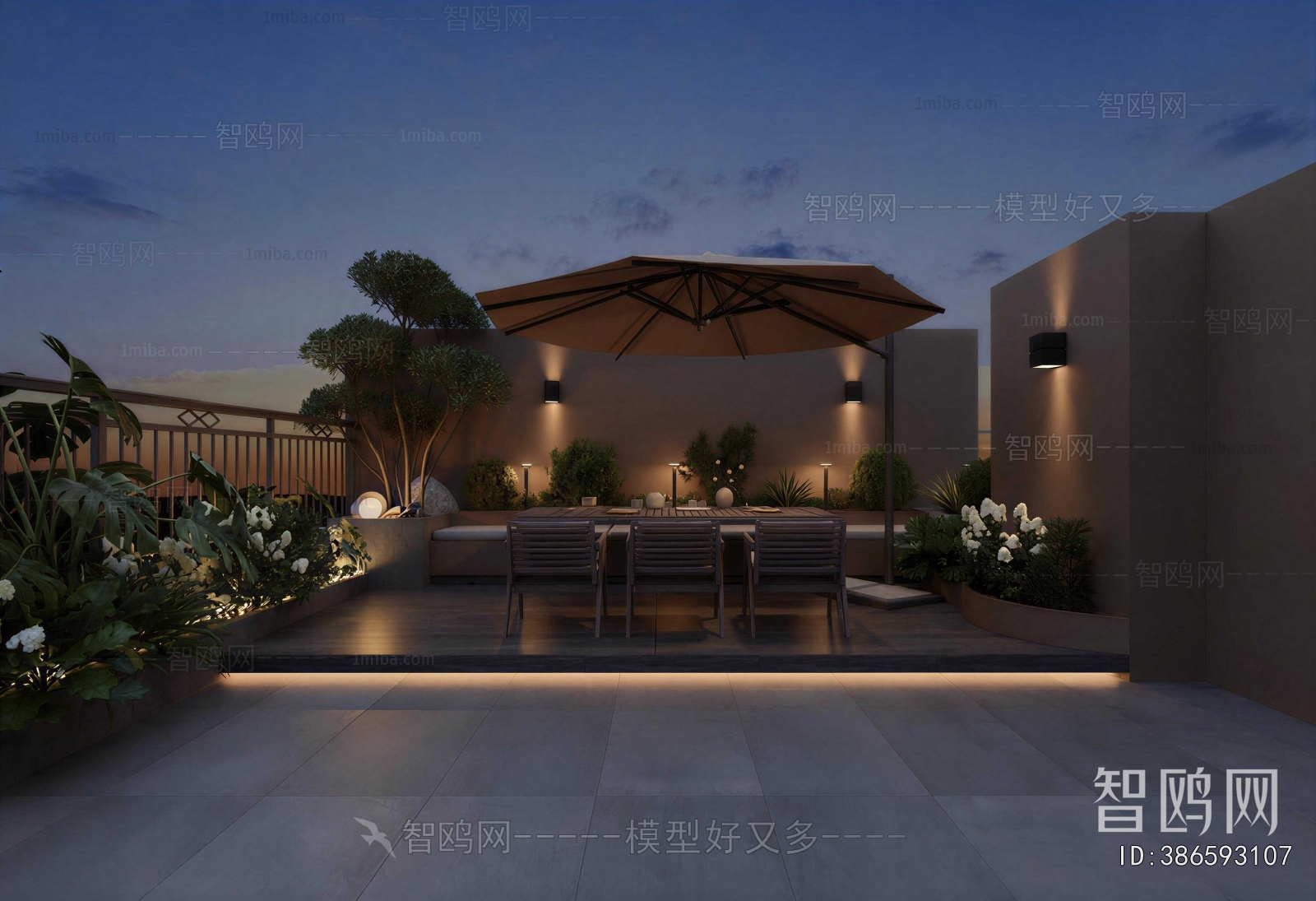 Modern Courtyard/landscape