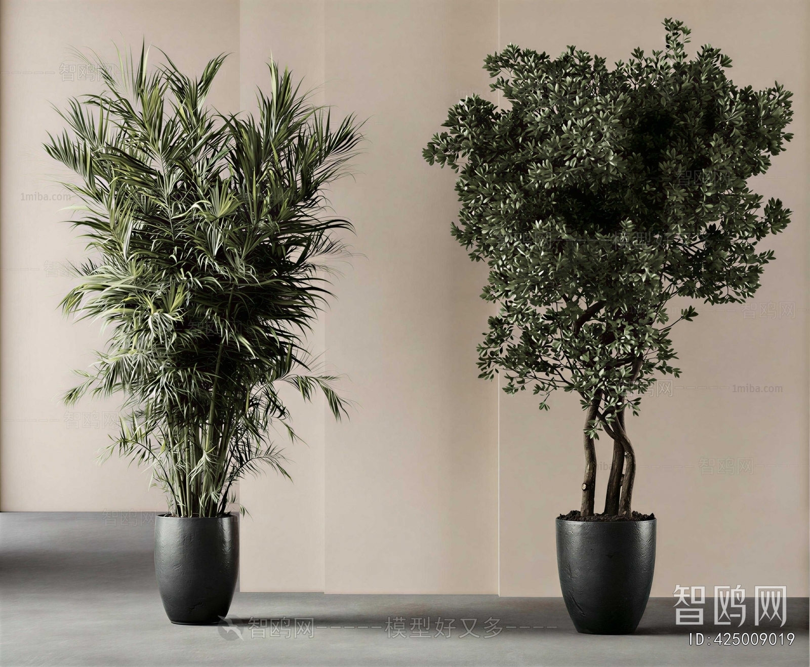 Modern Ground Green Plant Potted Plants
