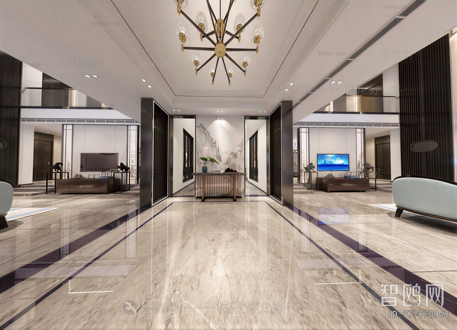 New Chinese Style Hallway