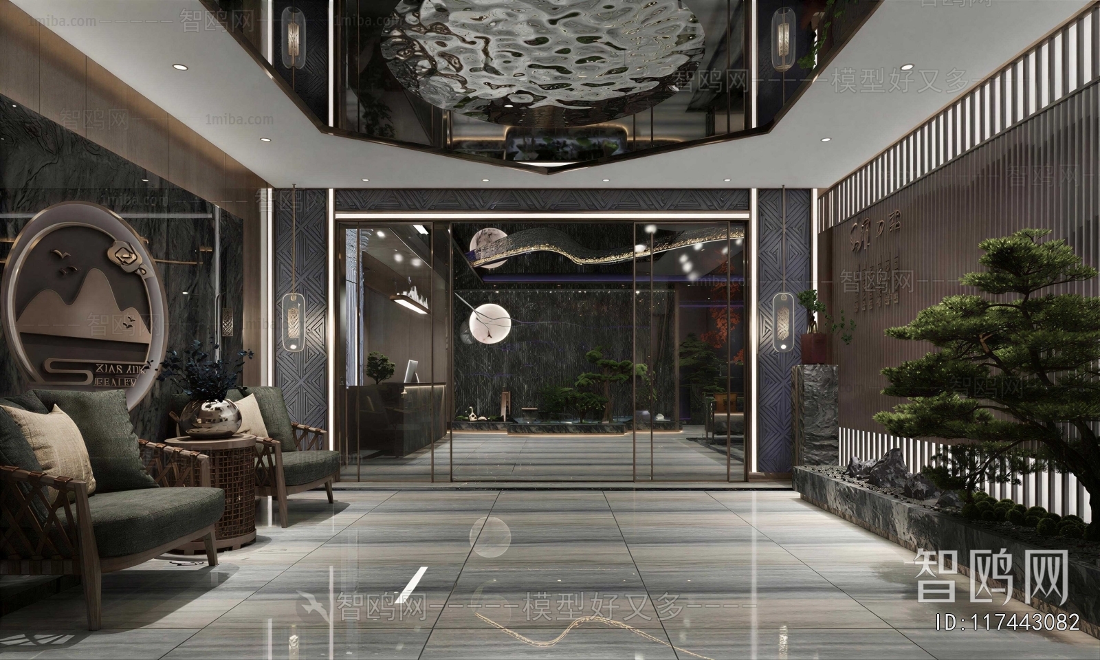 New Chinese Style Lobby Hall