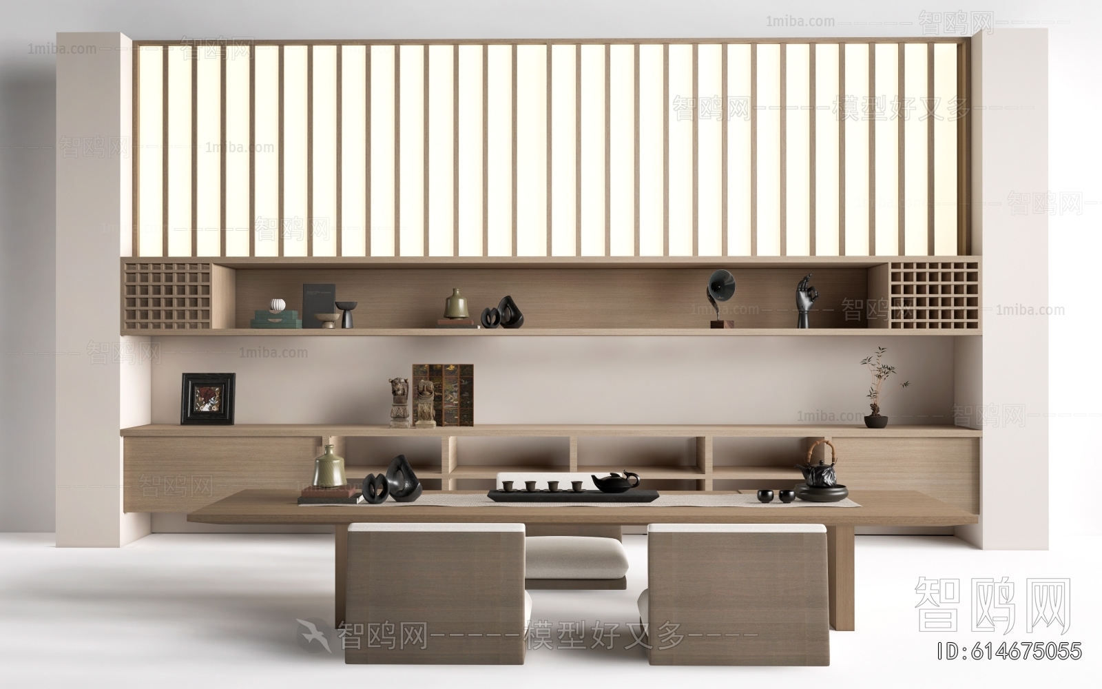 New Chinese Style TV Wall