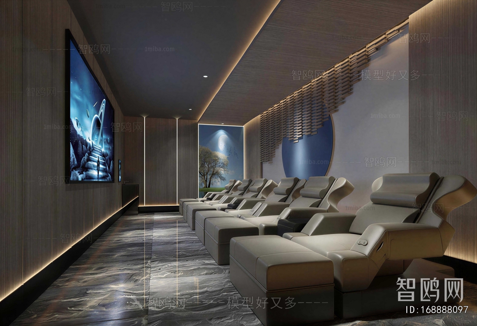 Modern Audiovisual Room