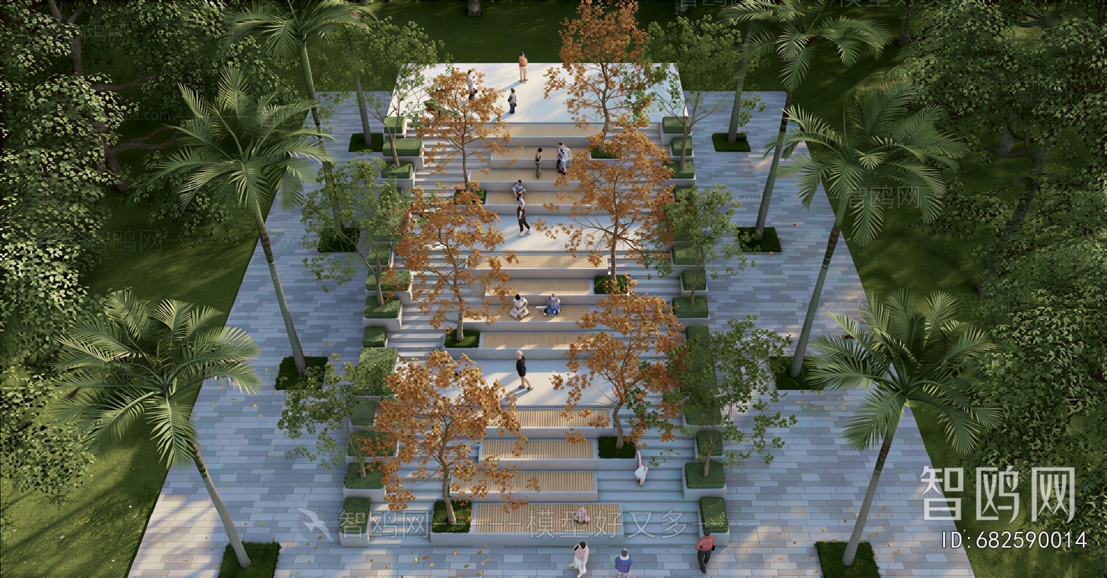Modern Park Landscape