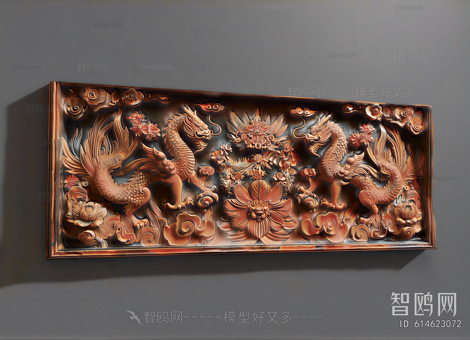 New Chinese Style TV Wall