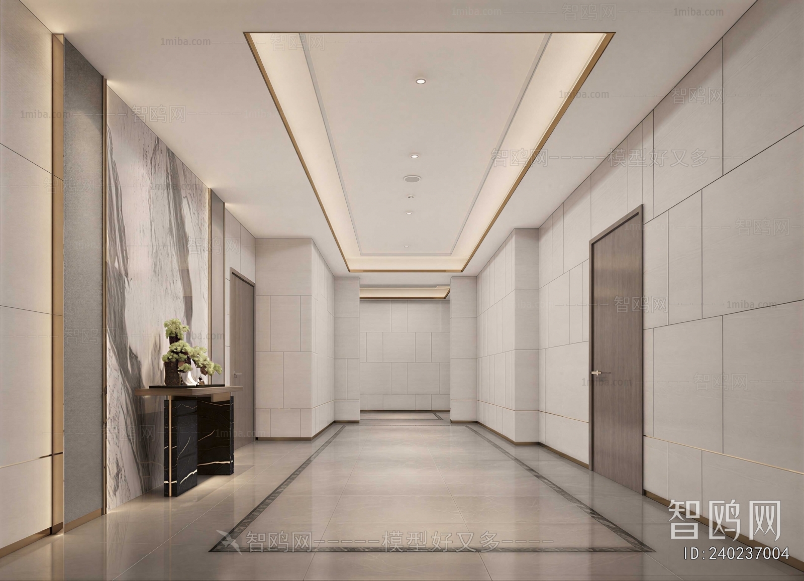 Modern Office Elevator Hall