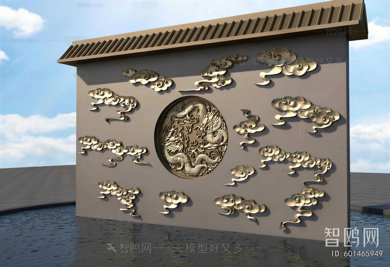 New Chinese Style Landscape Wall