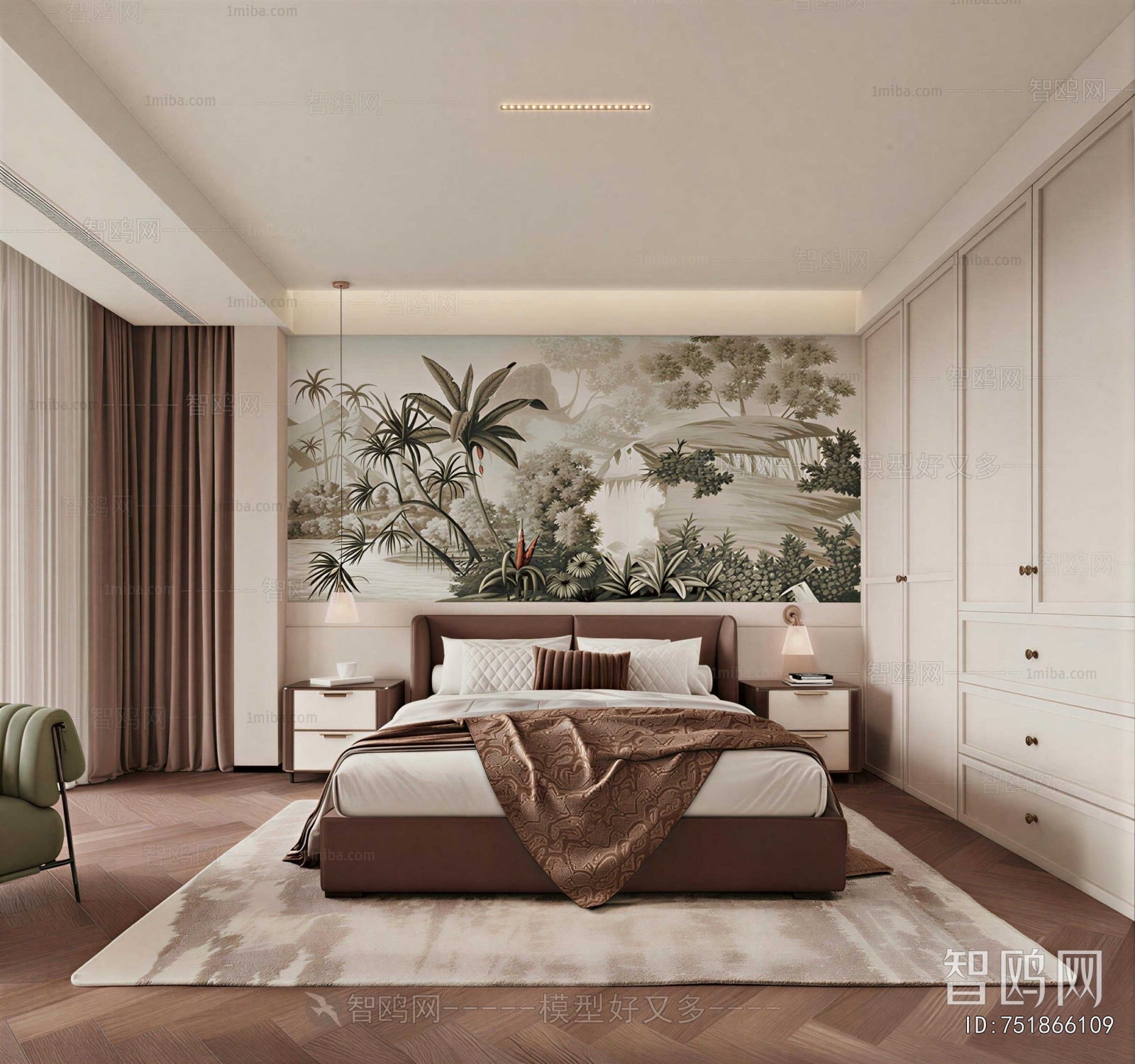 Retro Style Bedroom