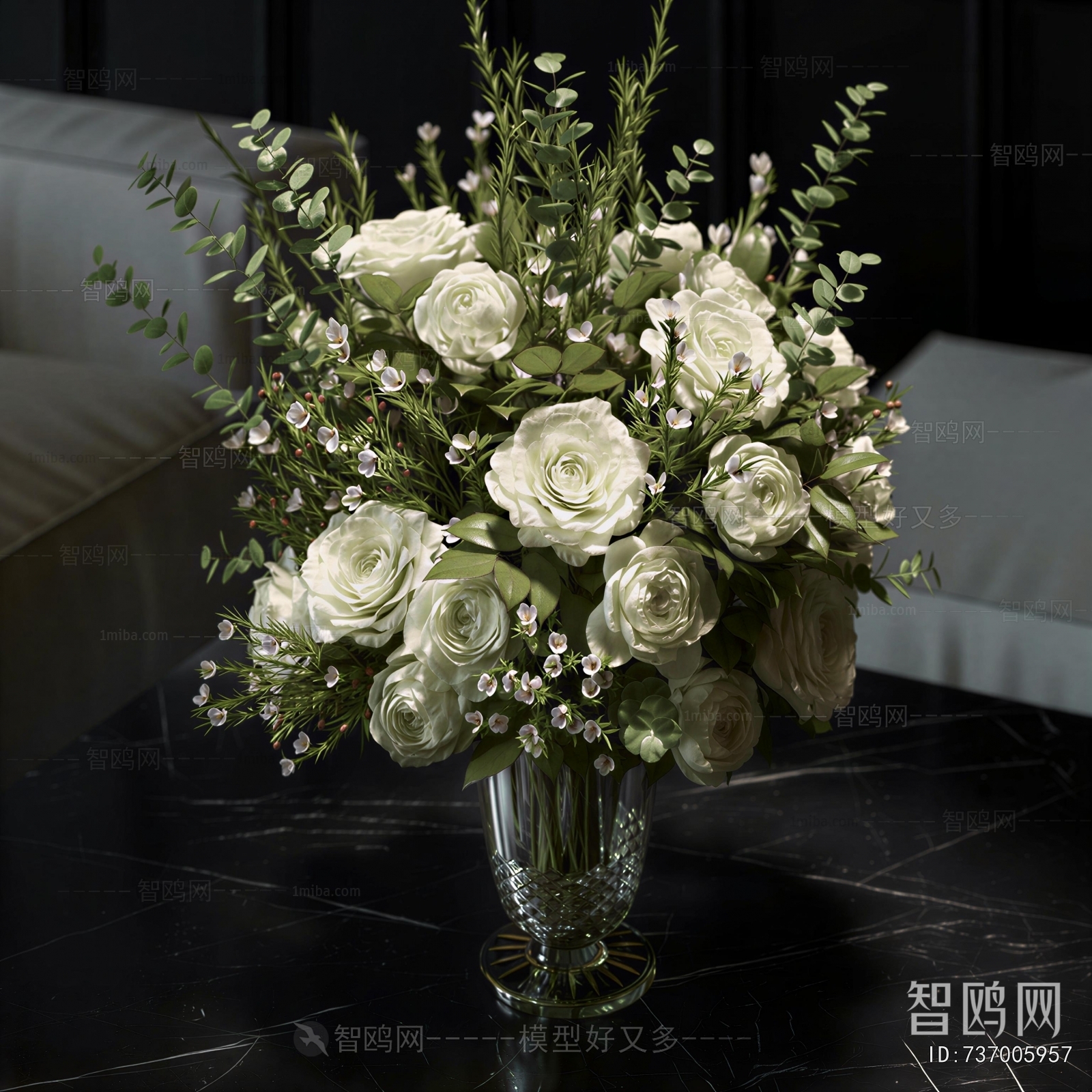 Simple European Style Flower Arrangement