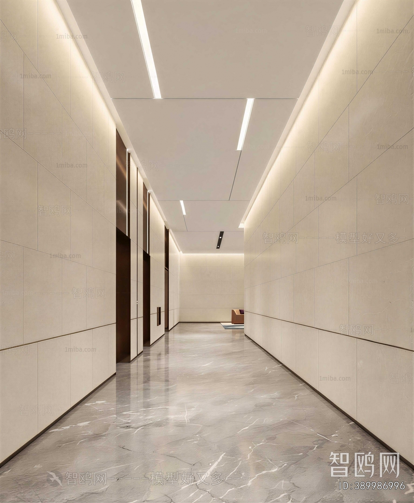 Modern Office Elevator Hall