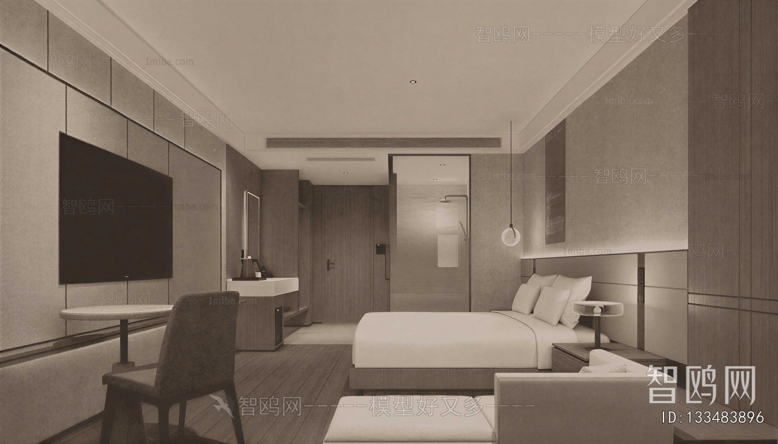 Modern Guest Room