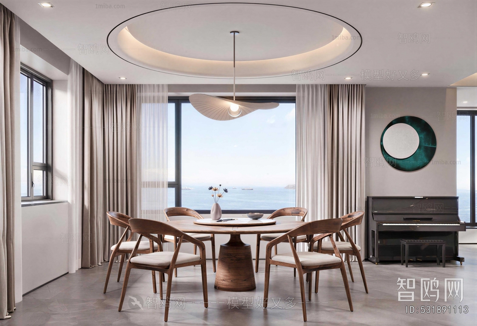 New Chinese Style Dining Room
