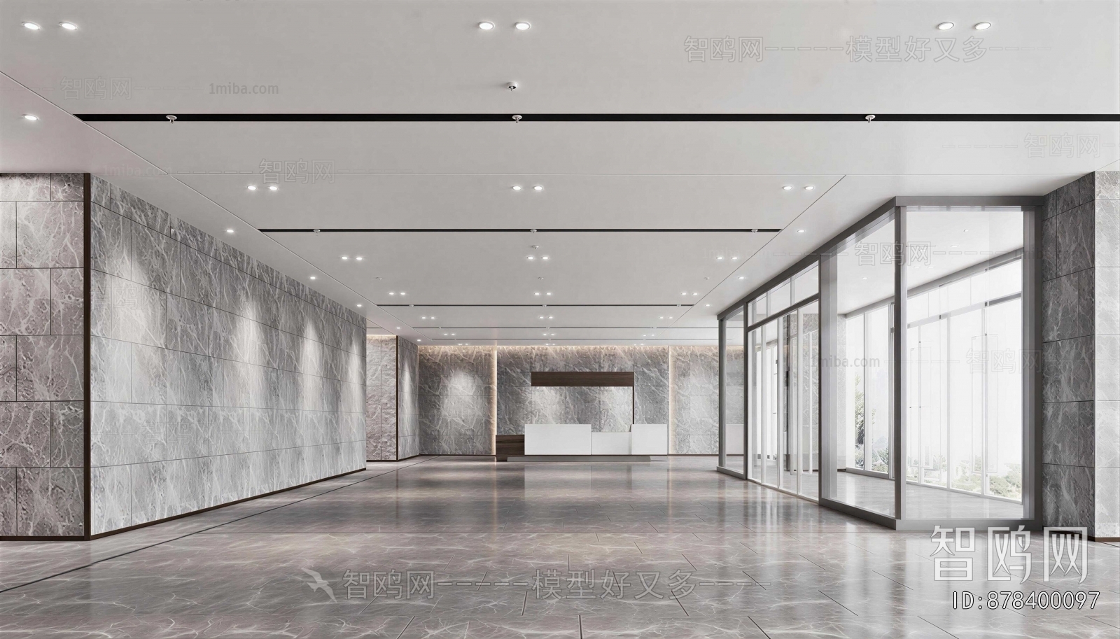 Modern Office Reception Desk
