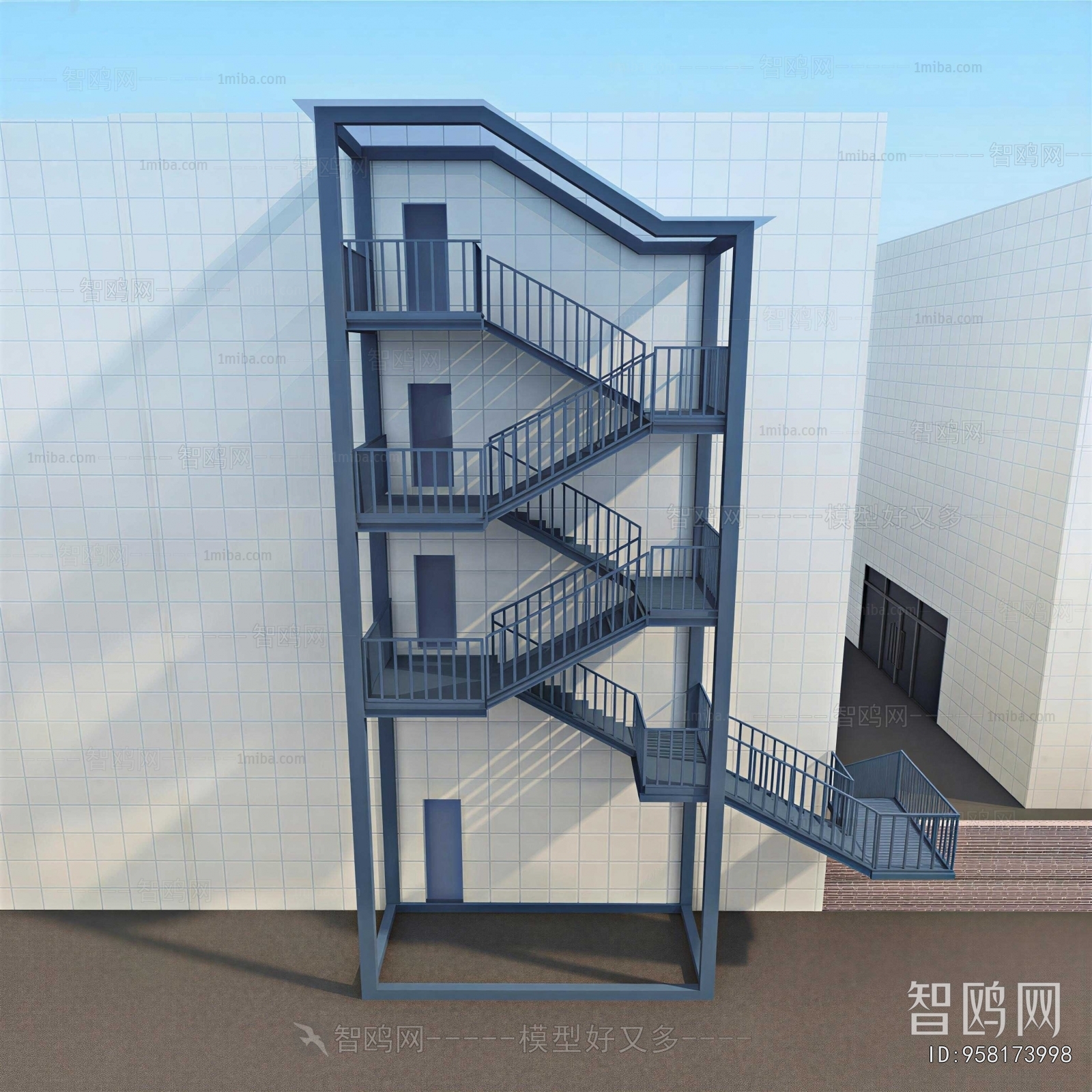 Industrial Style Staircase