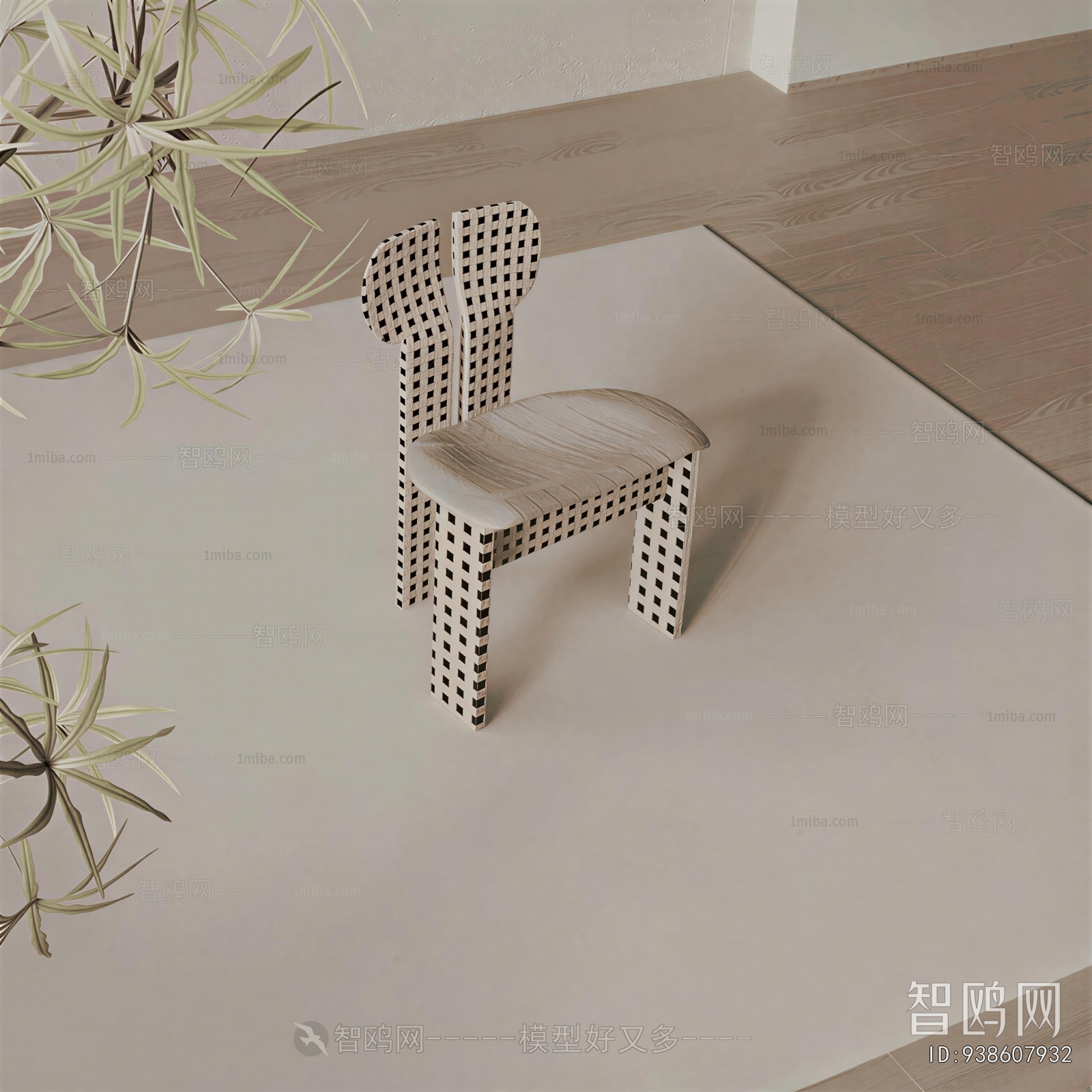 Wabi-sabi Style Lounge Chair
