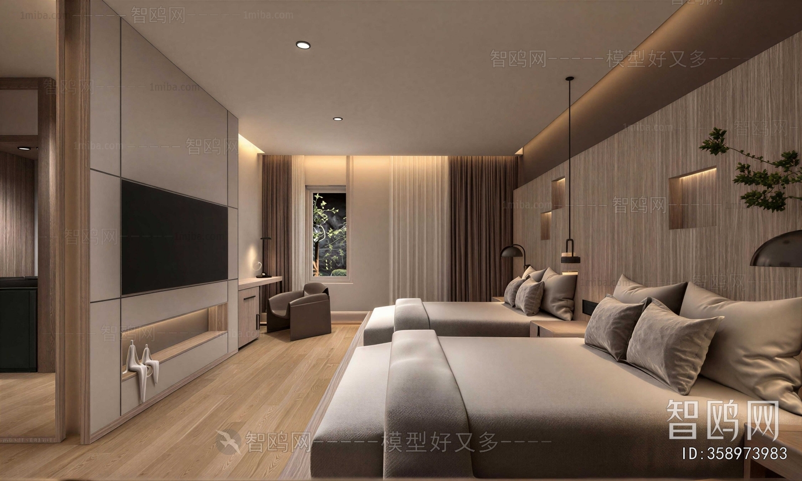 Modern Guest Room