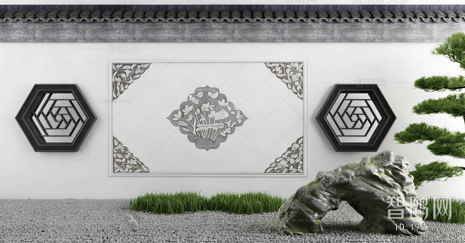 New Chinese Style Landscape Wall