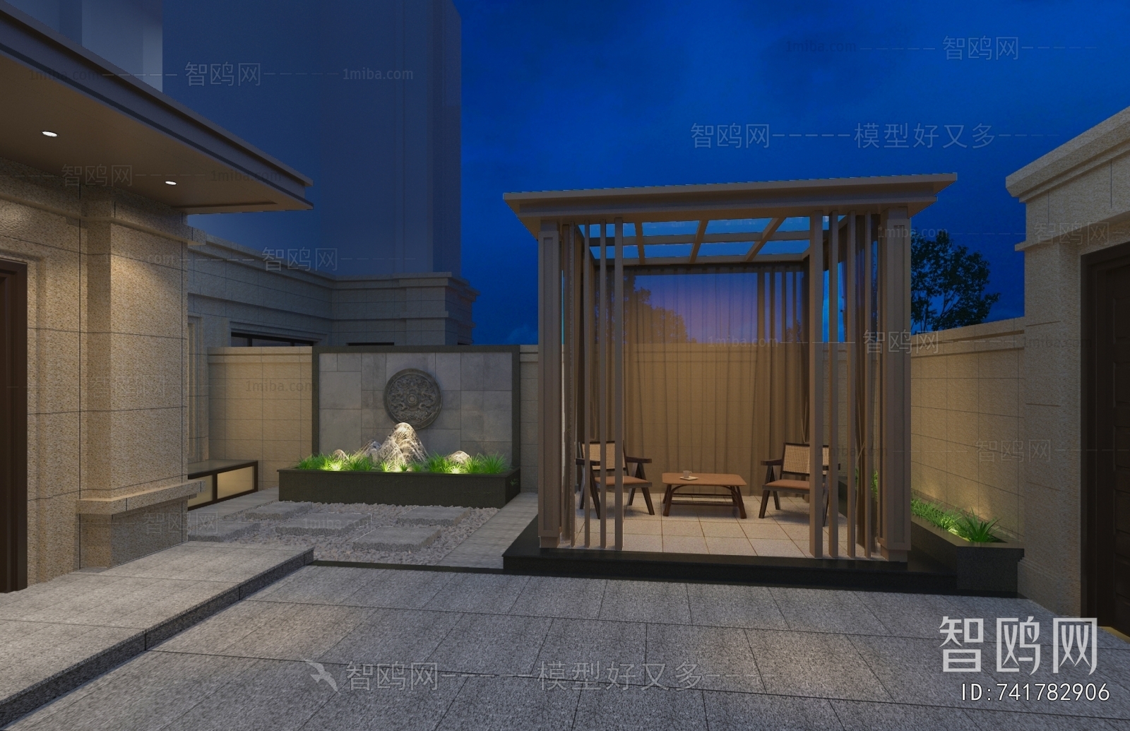 New Chinese Style Courtyard/landscape