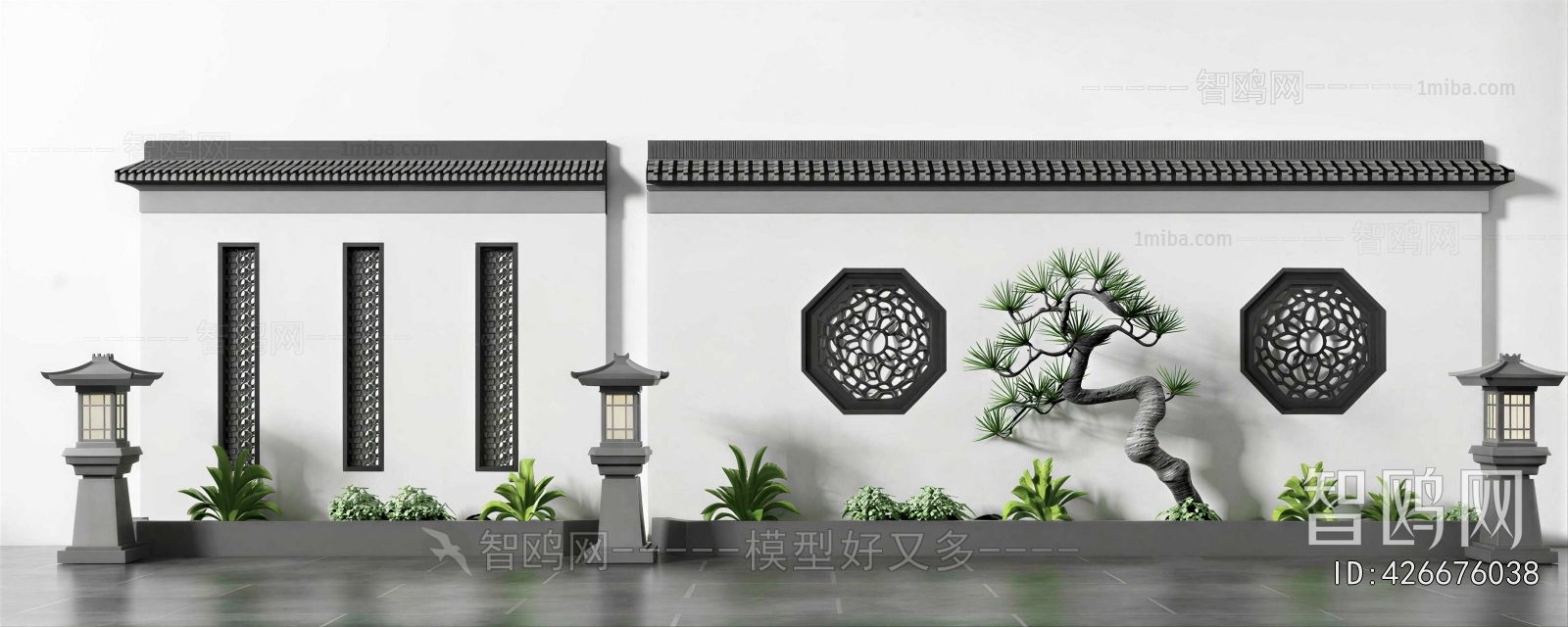 New Chinese Style Landscape Wall