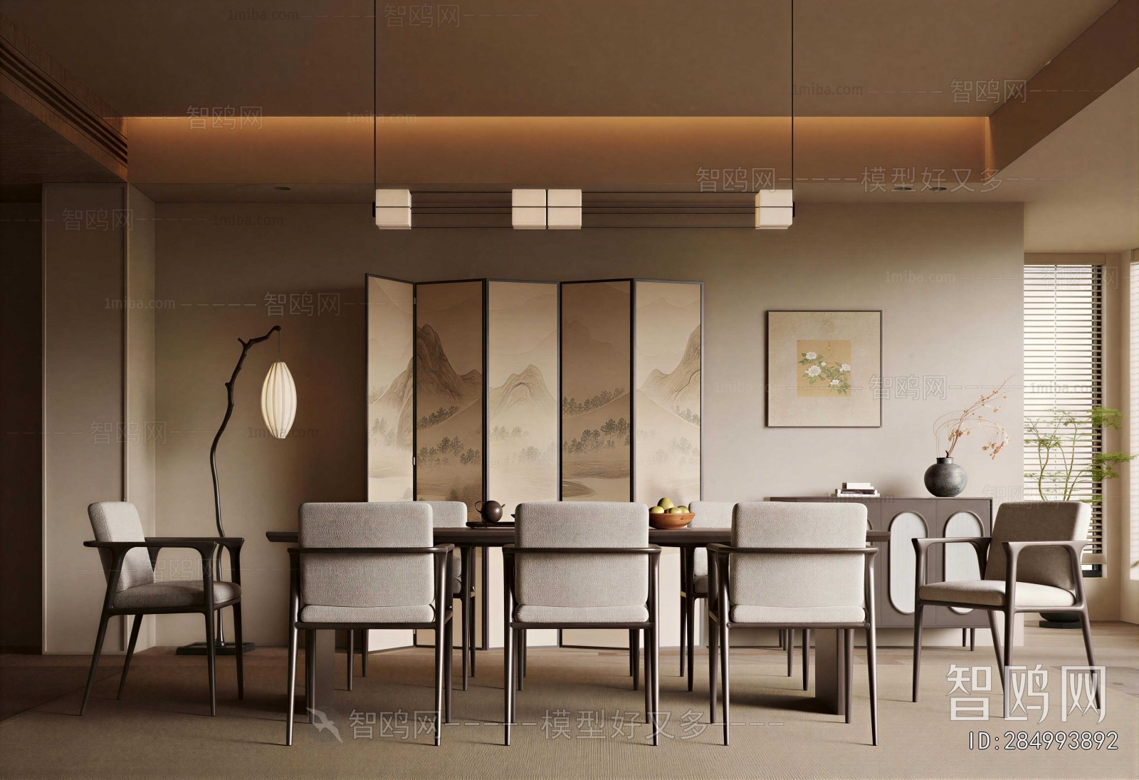 New Chinese Style Dining Room