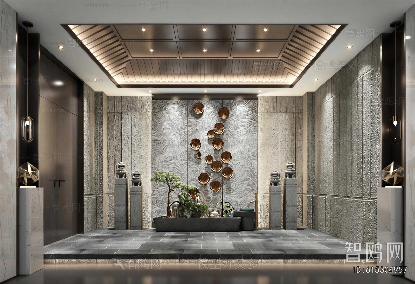 New Chinese Style Lobby Hall