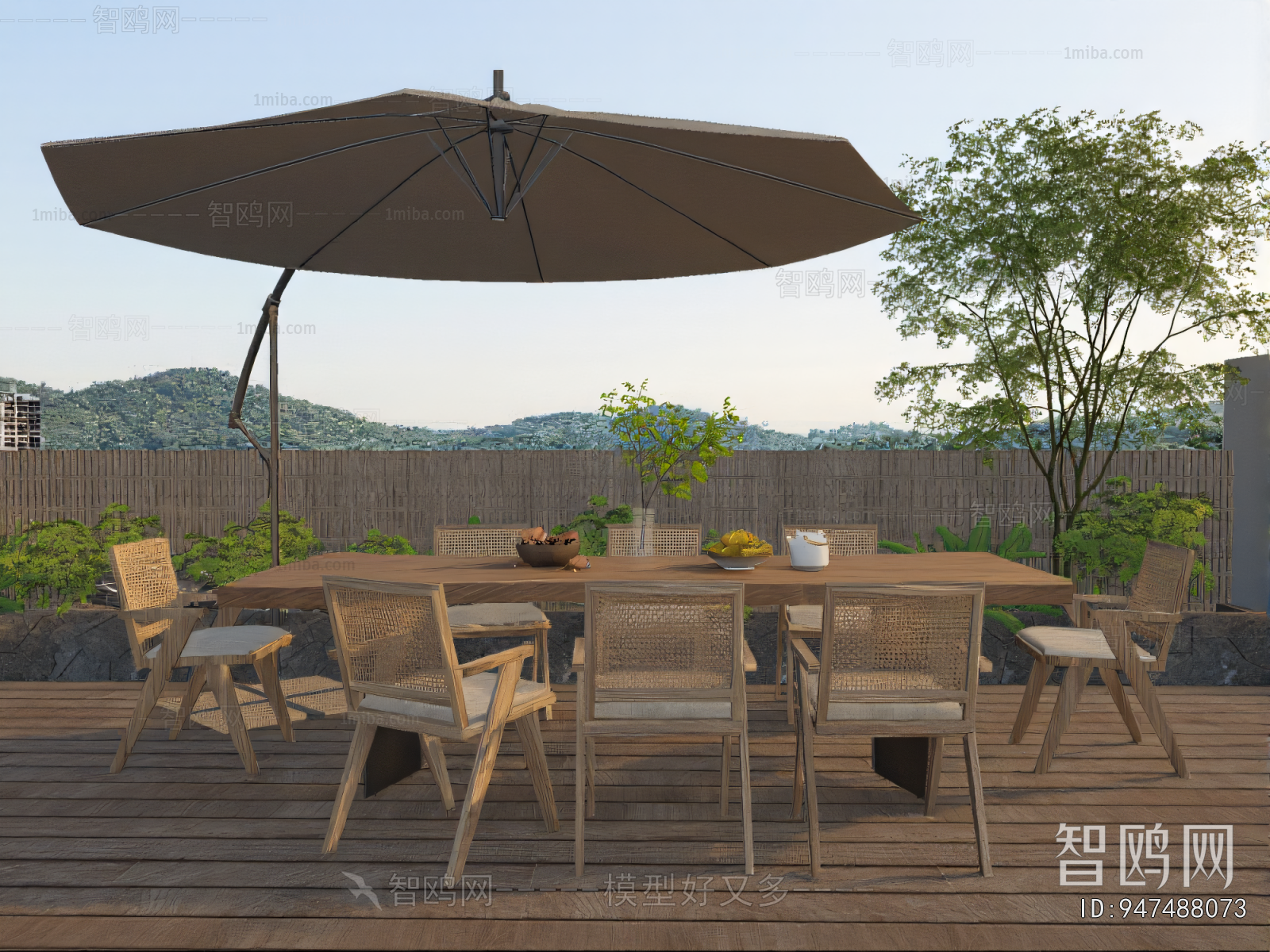 Wabi-sabi Style Outdoor Tables And Chairs